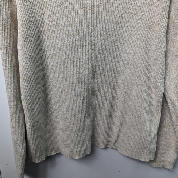 Mountain Lake Metallic Shimmer Ribbed Turtleneck Sz XL - Picture 8 of 10